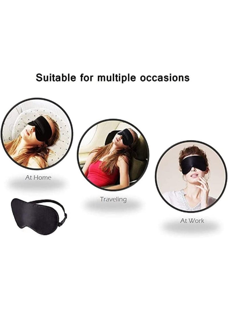 Pure Silk Relaxing Sleeping Eye Mask Cover Natural Silk Travel Soft Blindfold Eye-Patch - Image 2