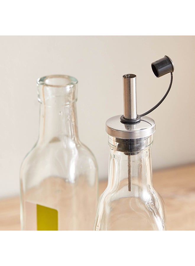 Home Box Essential 2-Piece Vinegar and Oil Bottle Set with Stand 11.7 x 28.7 x 6.3 cm  - Image 5