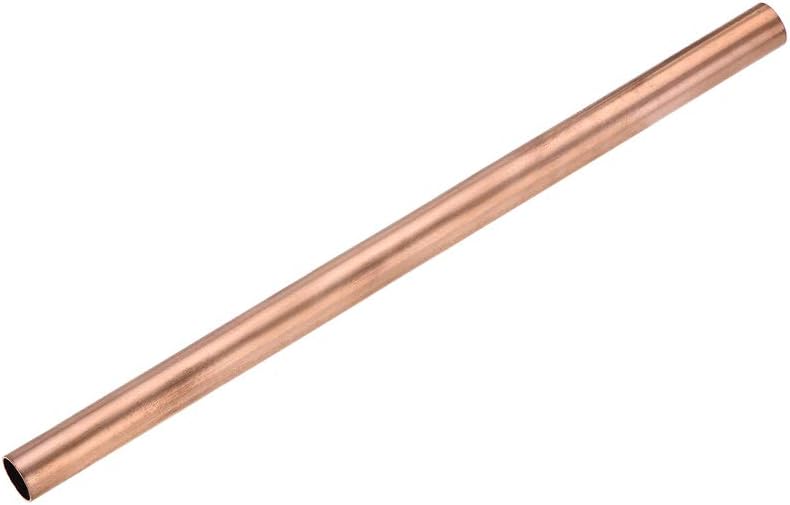 uxcell أنبوب نحاسي دائري، 11 مم OD سمك جدار 0.5 مم طول 200 مم أنبوب مستقيم - Image 1