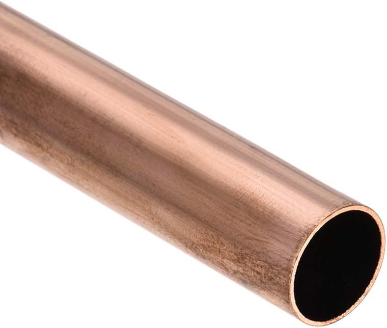 uxcell أنبوب نحاسي دائري، 11 مم OD سمك جدار 0.5 مم طول 200 مم أنبوب مستقيم - Image 3