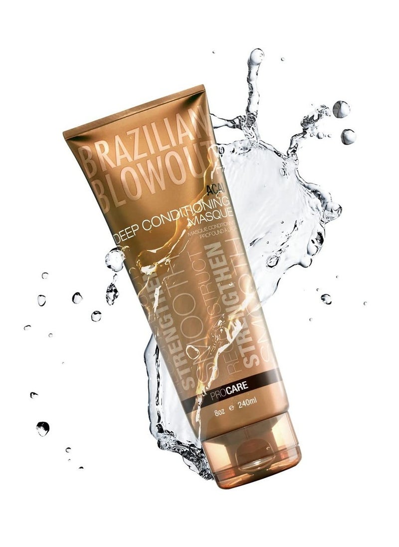 Brazilian Blowout Brazilian Blowout Deep Conditioning Masque,8 Fl Oz (Pack of 1)  - Image 2