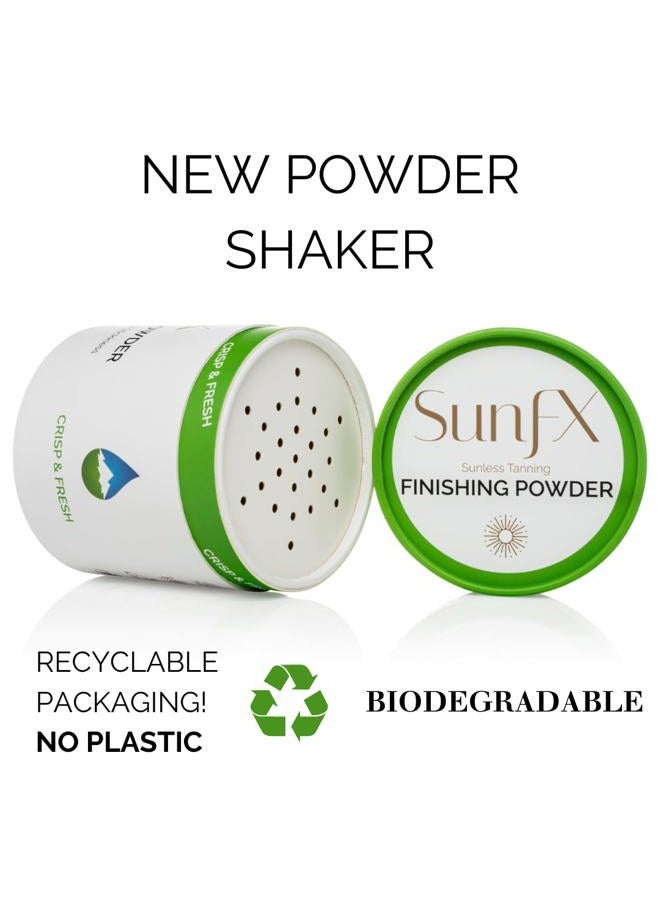 sunfx Post Spray Tan Translucent Finishing Powder | Talc Free | Sunless Tanning Setting Powder | Shimmer | Crisp & Fresh, 4.00 Ounce (Pack of 1) - Image 3