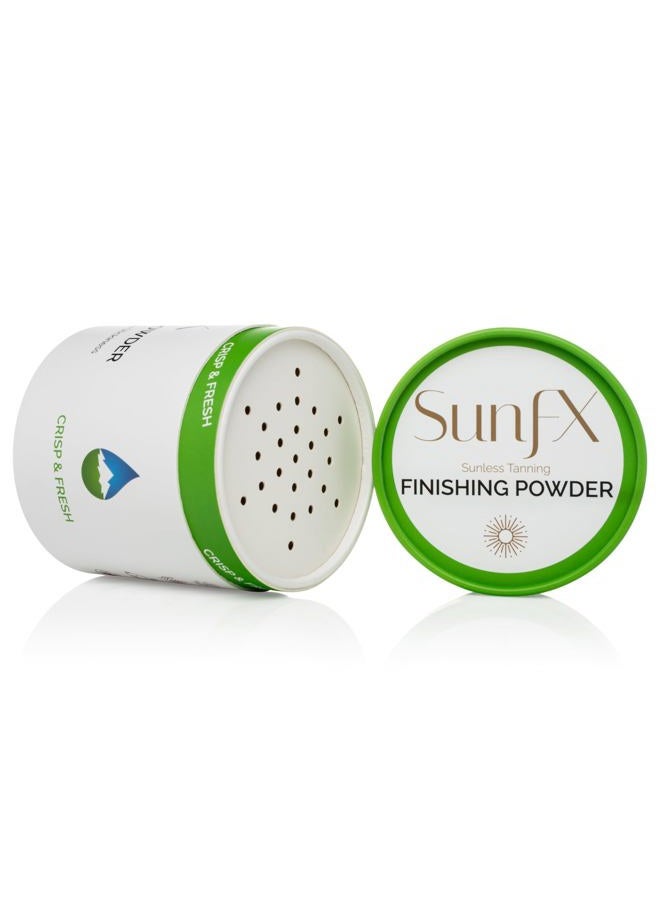 sunfx Post Spray Tan Translucent Finishing Powder | Talc Free | Sunless Tanning Setting Powder | Shimmer | Crisp & Fresh, 4.00 Ounce (Pack of 1) - Image 1