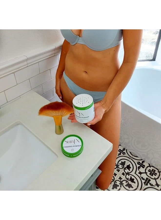sunfx Post Spray Tan Translucent Finishing Powder | Talc Free | Sunless Tanning Setting Powder | Shimmer | Crisp & Fresh, 4.00 Ounce (Pack of 1) - Image 5