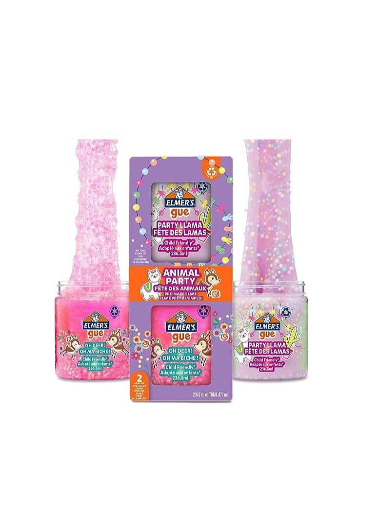 Elmers Elmer's Ready Slime Party Animals 236ML x 2Box - Image 2