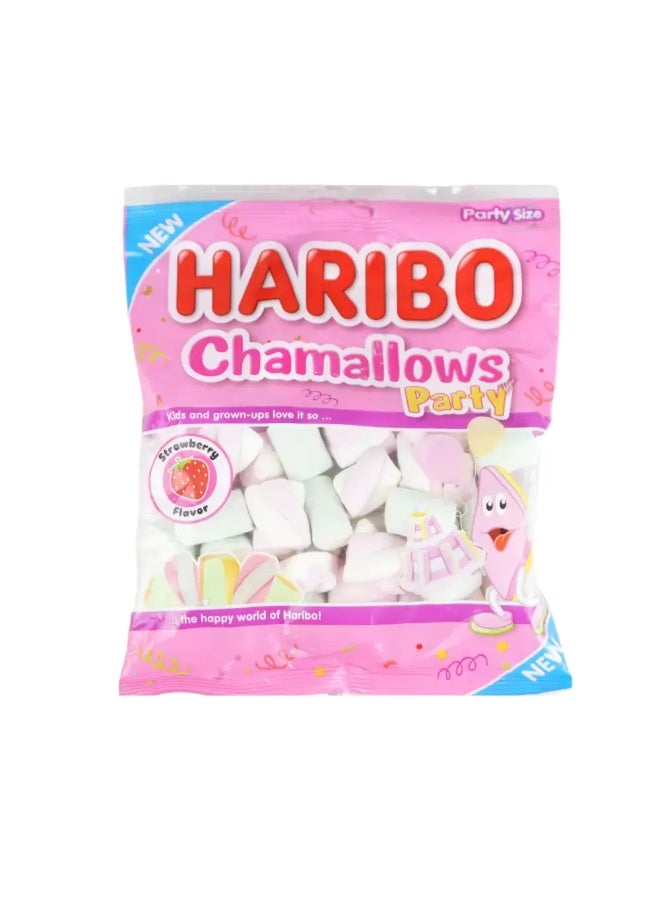 Haribo Chamallows Soft and Fluffy Strawberry Flavour Gummy Candy- 150 gm - Image 1