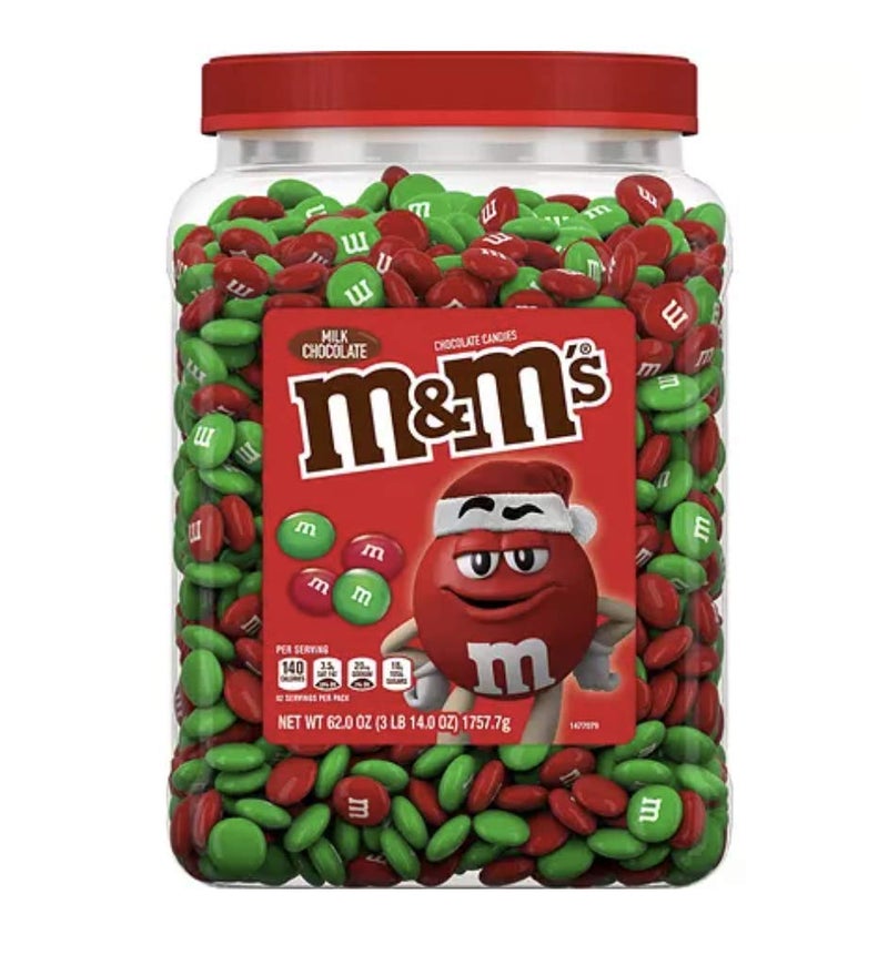 M&M's Chocolate Candies Christmas Edition Pantry-Size, 62 Ounces - Image 1