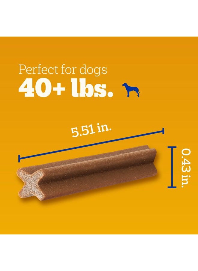Pedigree - Dentastix Large Dog Treats, Beef Flavor, 2.08 lb. Bag (40 Treats) - Image 1