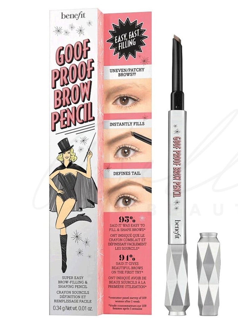 benefit Benefit Goof Proof Eyebrow Pencil 04 Warm Deep Brown
