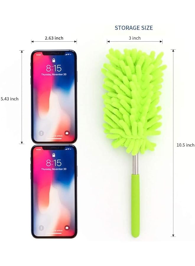 erorex 3 Pack Microfiber Duster, MCOMCE Microfiber Hand Duster Washable Microfibre Cleaning Tool Extendable Dusters for Cleaning Office, Car, Computer, Air Condition, Washable Duster - Image 2