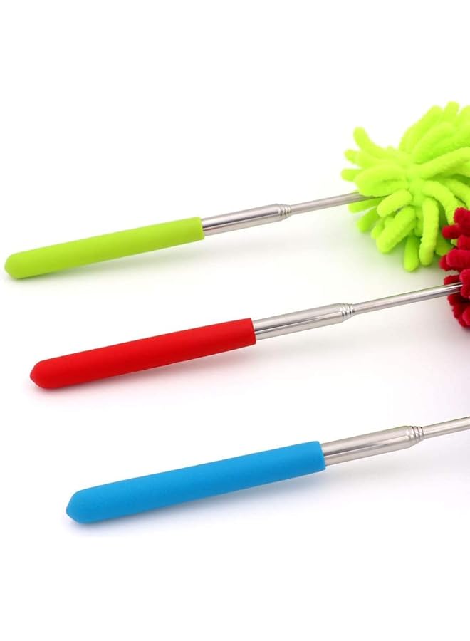 erorex 3 Pack Microfiber Duster, MCOMCE Microfiber Hand Duster Washable Microfibre Cleaning Tool Extendable Dusters for Cleaning Office, Car, Computer, Air Condition, Washable Duster - Image 3