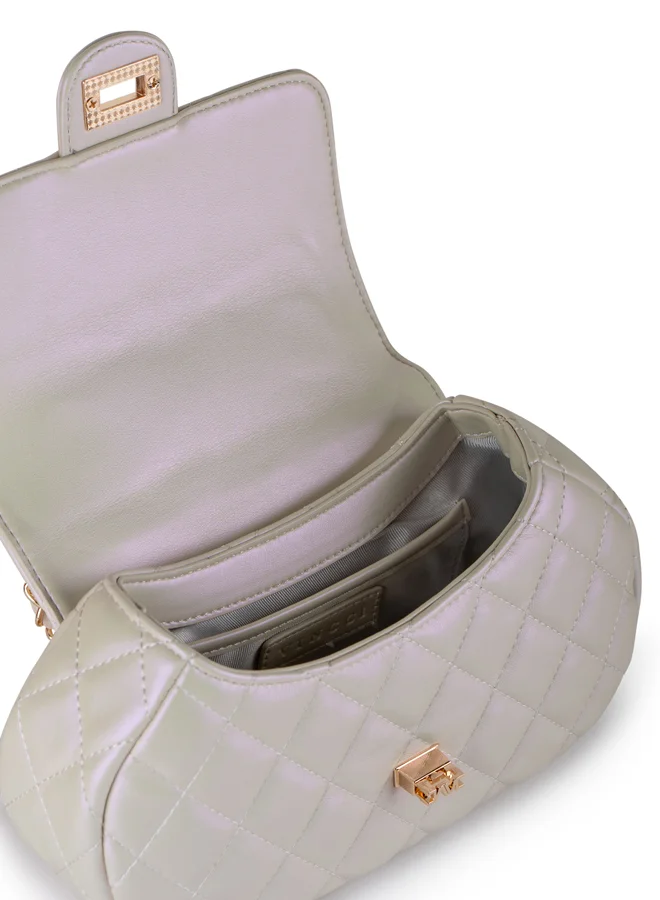 Vincci Women Quilted Shoulder Bag With Chain Strap