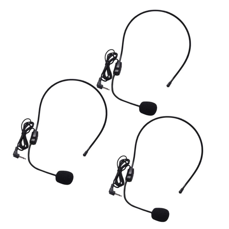 3 Pcs Wired Microphone Headset for Voice Amplifier with Speaker Loud and Clear - Image 2