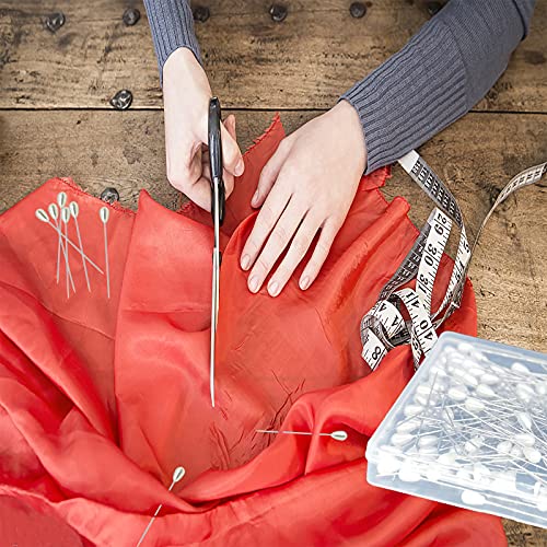 Hovesty 300PCS Corsage Pins, Teardrop Pearl Sewing Pins, Long 2inch Straight Sewing Wedding Bouquet Pins for Wedding, Jewelry DIY Decoration, Quilting and Craft (300Pcs, White) - Image 5