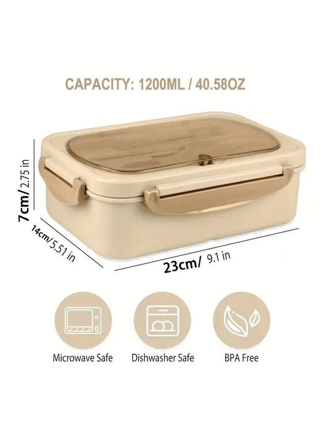 Pink Leak Proof Lunch Box With Secure Locking Lid BPA Free Microwave Safe 3 Compartment - Image 3