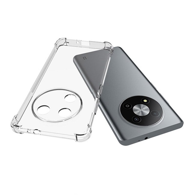 HuHa Case Cover For ZTE Blade A73 5G Shockproof Non-slip Thickening TPU Phone Case(Transparent) - Image 3