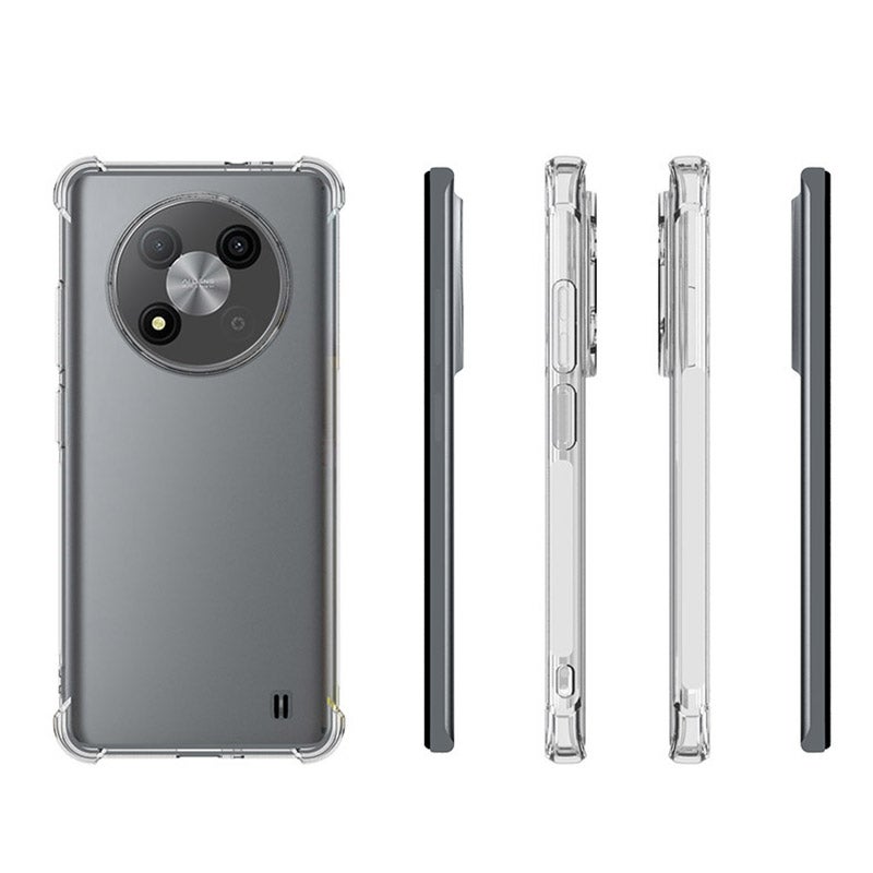 HuHa Case Cover For ZTE Blade A73 5G Shockproof Non-slip Thickening TPU Phone Case(Transparent) - Image 2