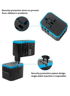 KASTWAVE Travel Adapter International Universal Travel Plug Adapter Fast Wall Charging AC Socket International Power Adapter with 5.6A Smart Power and 3.0A USB Type C for over 175 Countries  - Image 3