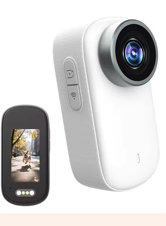 WiFi 4K Bodycam | Ultra HD Mini Action Camera for Helmet, Bike & Vlogging | IP65 Waterproof, 3-Hour Battery, Magnetic Mount, Wide Angle Lens | Portable Sports Cam for Cycling, Motorcycle, Pet Walking