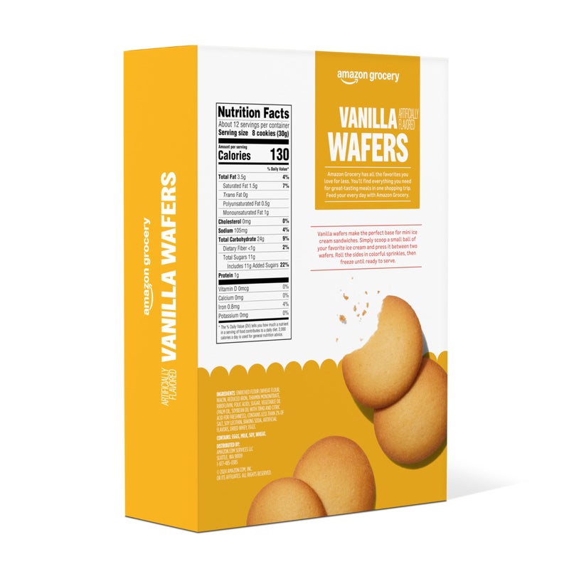Amazon Grocery, Vanilla Wafers, 12 Oz (Previously Happy Belly, Packaging May Vary) - Image 3