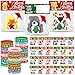 Sotiff 60 Pcs Christmas Mini Stuffed Animals Gifts Bulk 30 Christmas Plush Set with 30 Xmas Silicone Bracelets Small Plush Keychains Classroom Exchange Gift Toys for Friend Preschool Stocking Fillers - Image 2