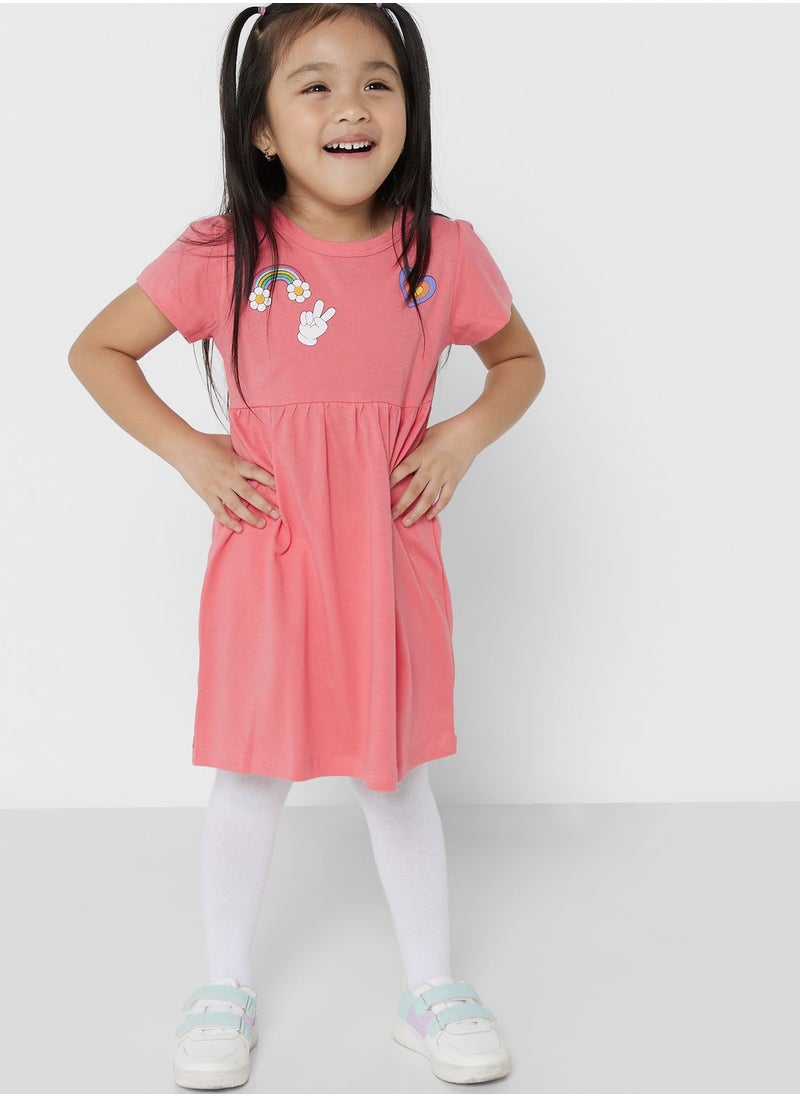 Pinata - Daywear Dress With Printed Motif - Image 1