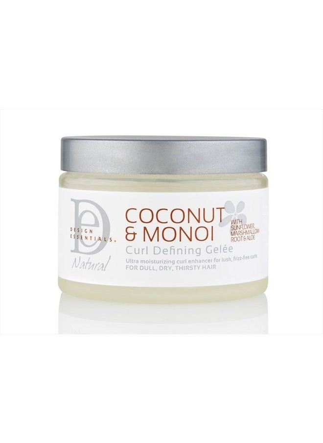 Design Essentials Natural Coconut & Monoi Curl Defining Gelee, with Sunflower, Marshmallow Root & Aloe, 12 Ounce  - Image 1
