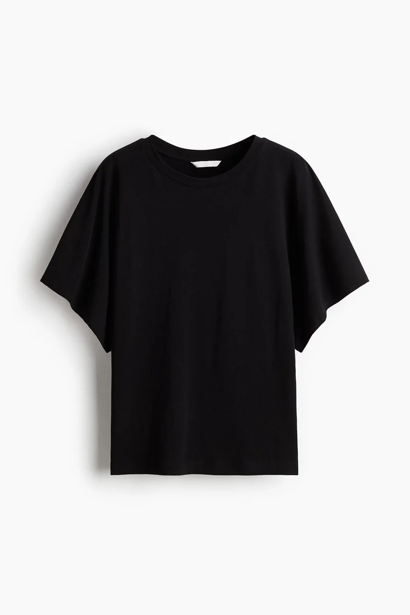 H&M Butterfly-sleeved T-shirt
