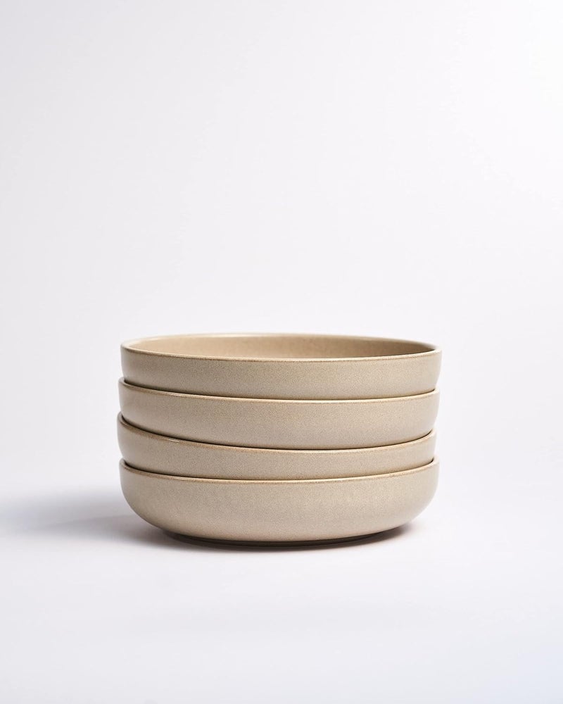Norling Studio Handcrafted Handmade Stoneware Sand Semi Matt Dinner Soup Bowl 22 CmSet of 1 Ceramic Bowl for Dinner - Image 2