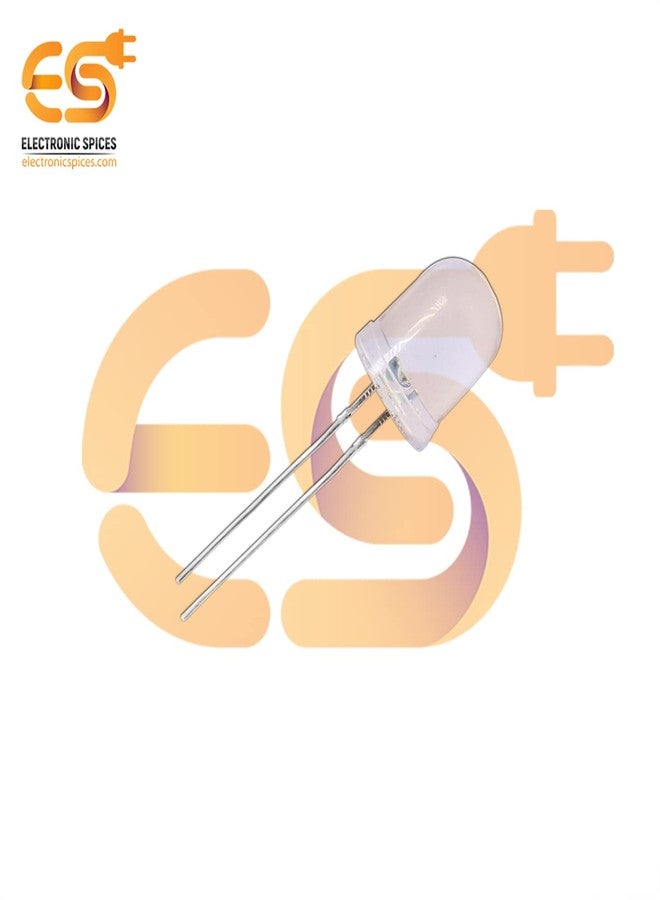 Electronicspices Electronic Spices 10mm Light Bulbs Basic Blue Led Round Shape (Pack of 10) (Blue in Clear) - Image 2