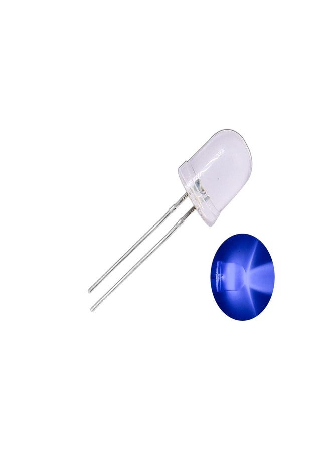 Electronicspices Electronic Spices 10mm Light Bulbs Basic Blue Led Round Shape (Pack of 10) (Blue in Clear) - Image 1