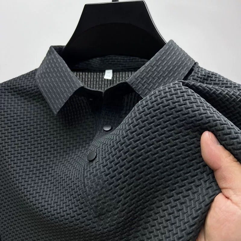 Ice Silk Short Sleeve T-Shirt Men'S Summer Luck Casual T-Shirt High-End Led Breathable Ice Half Sleeve - Image 4