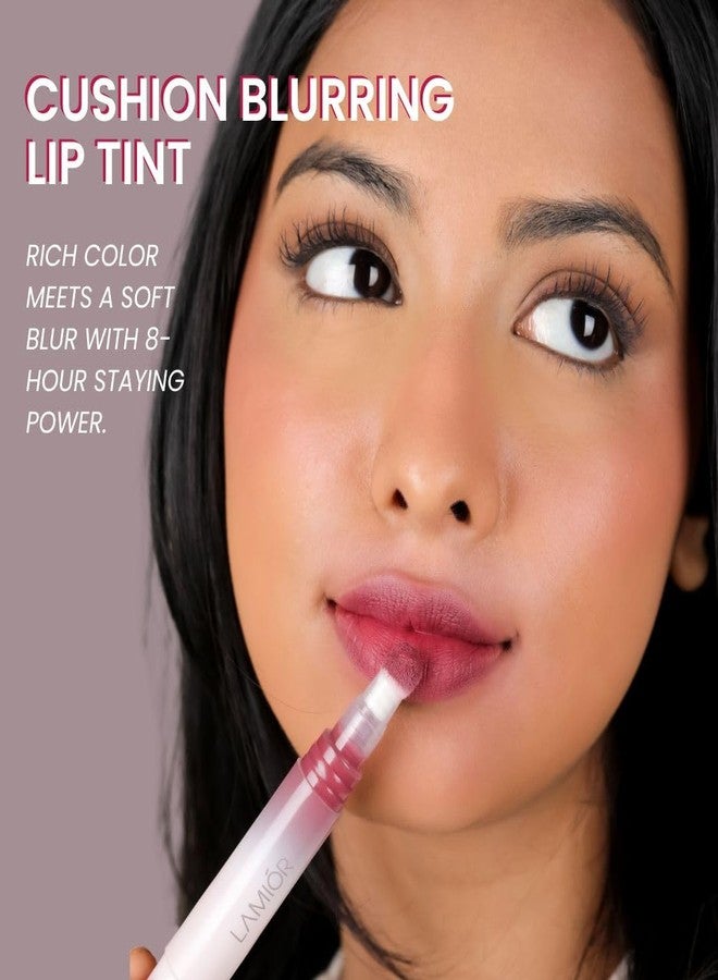 Lamior Blurry Fudgy Lip Tint - S'mores | Ultra Velvety Matte | Transfer-Proof & Hydrating Formula | Long-Lasting Lip Tint with Cushion Applicator | Vegan & Cruelty-Free - Image 4