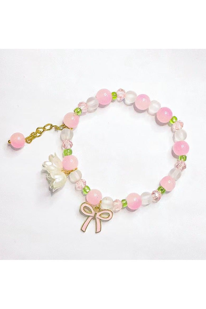 Goolsky Lily of the Valley Gradient Bracelet – Ethereal Beaded Bracelet for Students, Versatile Fairycore Accessory - Image 3