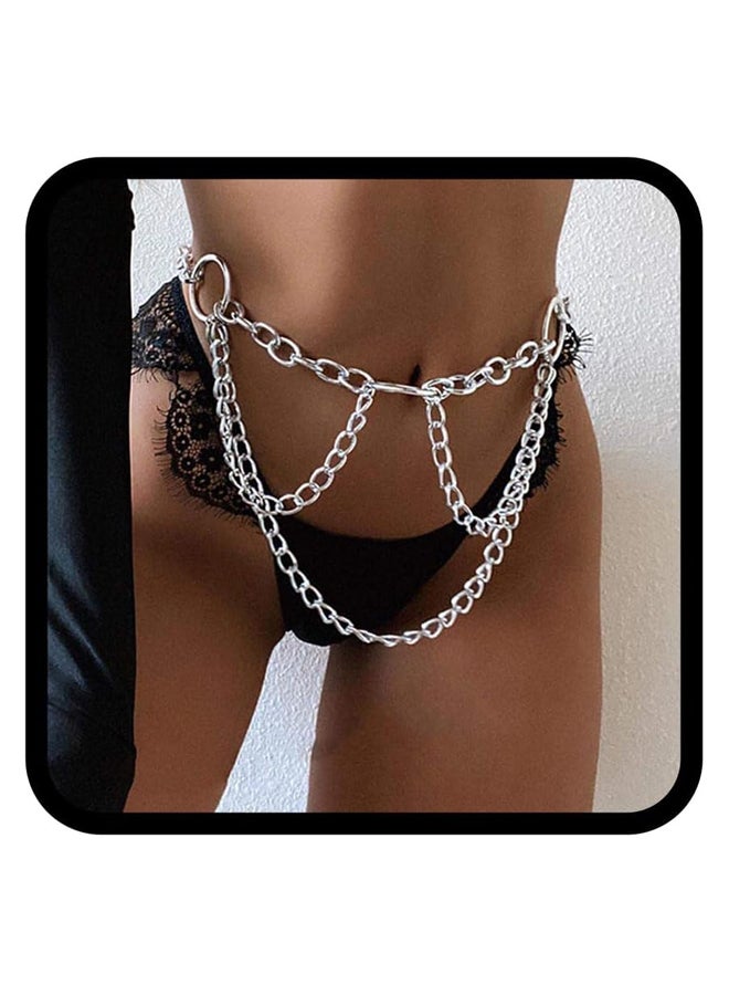 Silver Waist Chain Layered Body Chain - Image 4