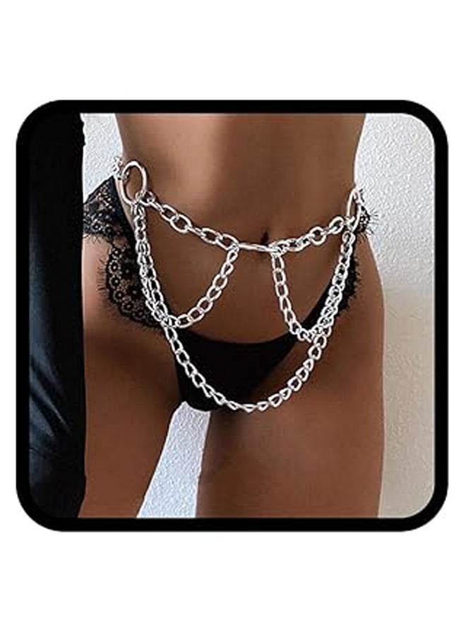 Silver Waist Chain Layered Body Chain - Image 1