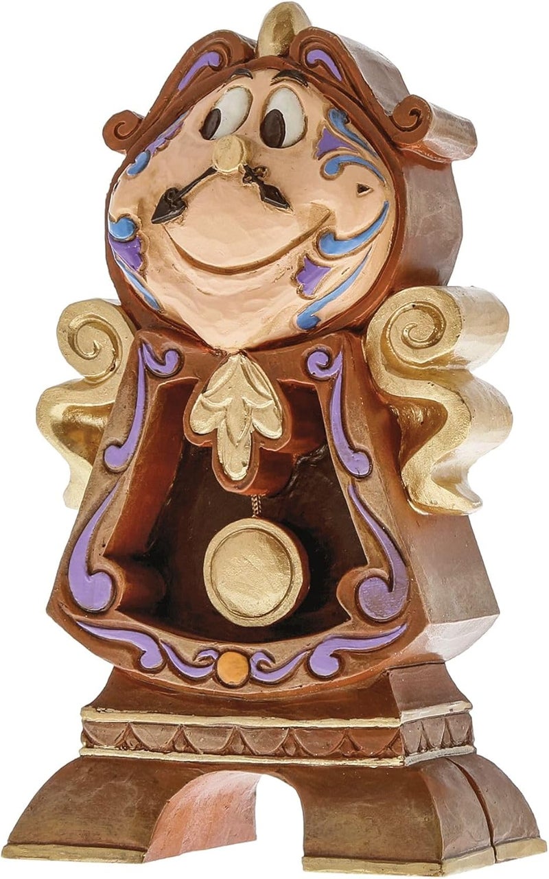 Enesco Disney Traditions Collection by Jim Shore Beauty and The Beast Cogsworth The Clock Miniature Figurine - Resin Hand Crafted Painted Collectible Disney Mini Figurines Home Decor Statue, 4.2 Inch - Image 4