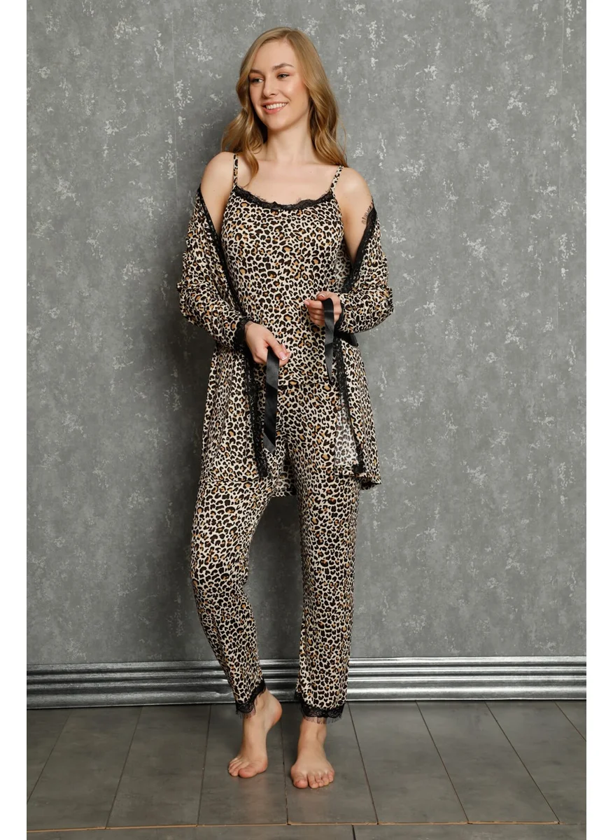 Akbeniz Women's 3-Piece Pajamas Set 16102