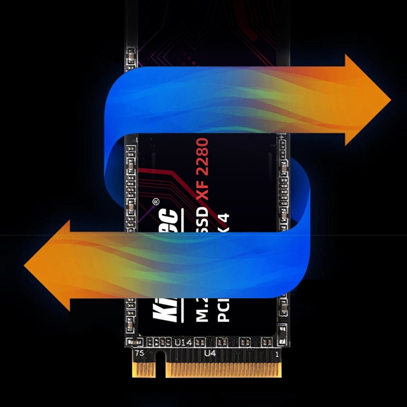 KingSpec XF 2280 1TB M.2 NVMe PCIe Gen4.0x4 SSD Solid State Drive High-speed Transmission 3D NAND Flash Low Power Consumption - Image 5