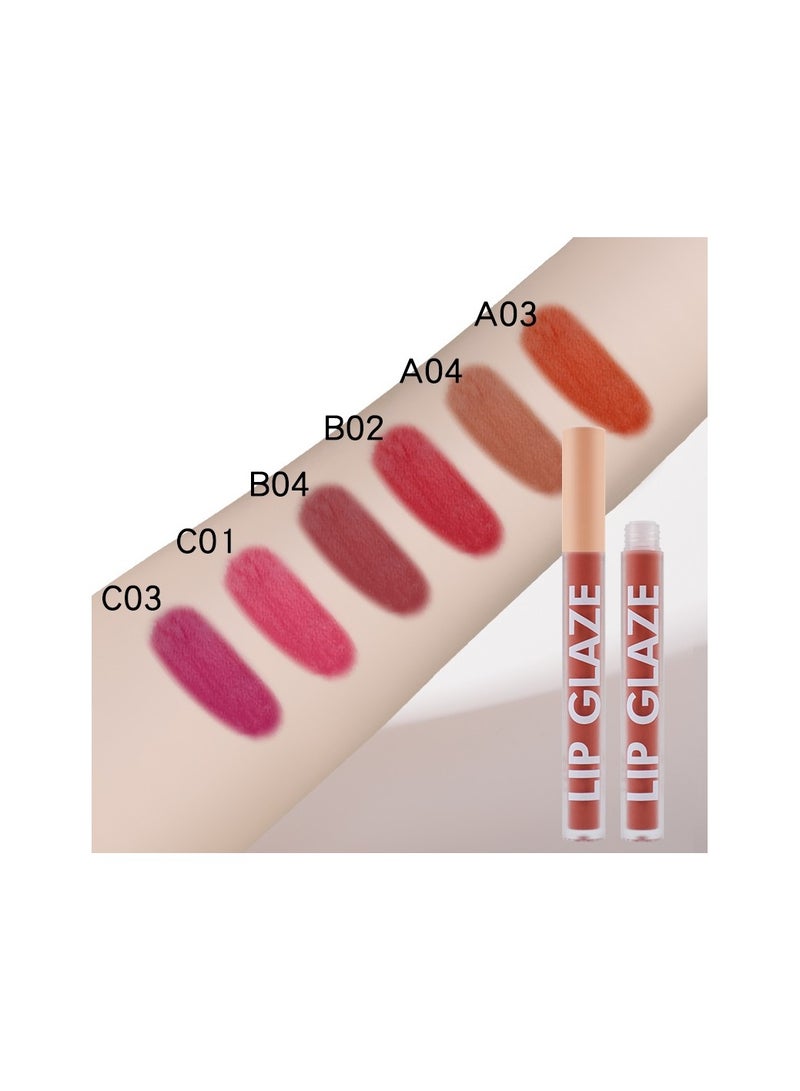 Mn 6-Piece Lip glaze Long Lasting Waterproof - Image 2