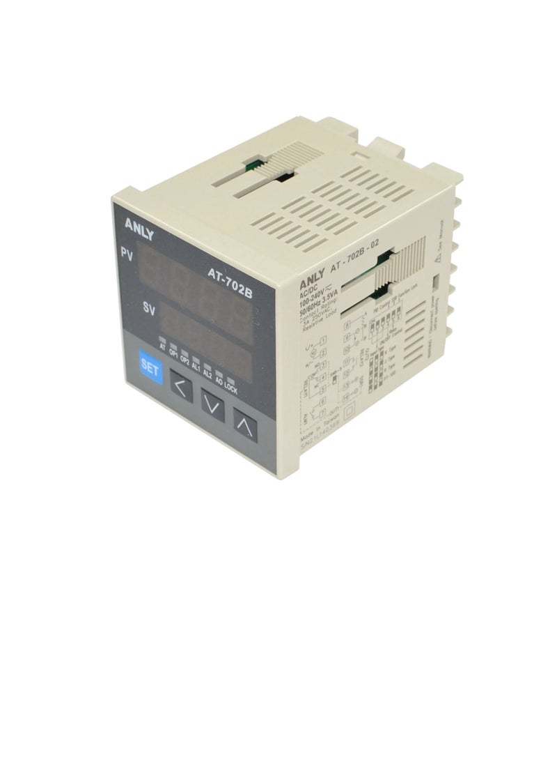 ANLY Temperature Controller Out1 Relay SSR Out2 Alarm 72X72mm AT702B02  - Image 1