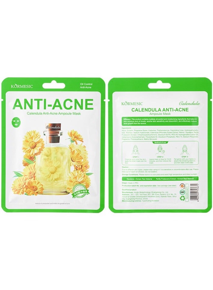Kormesic Calendula Ampoule Soothing Mask 25ml-5 packs - Image 1