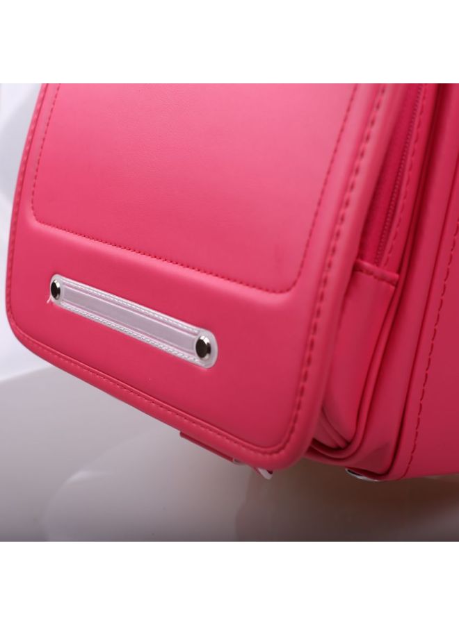 Japanese Japanese Elementary School Girls Backpack Children's Backpack - Color: 2101 High Gloss Pink - Size: Regular  - Image 4