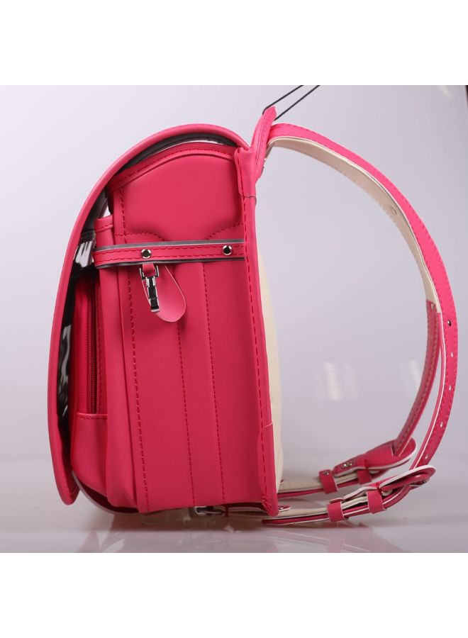 Japanese Japanese Elementary School Girls Backpack Children's Backpack - Color: 2101 High Gloss Pink - Size: Regular  - Image 5