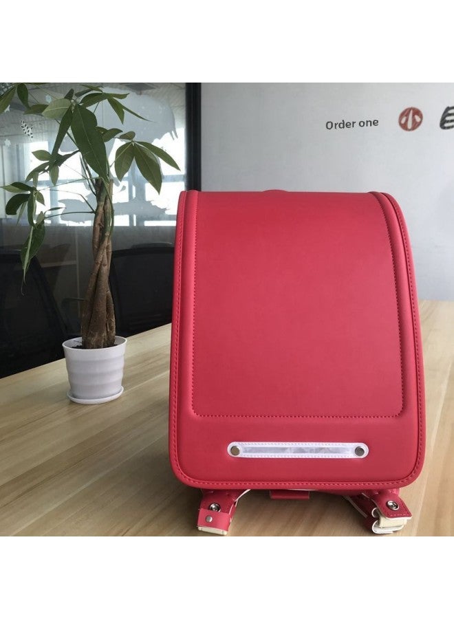 Japanese Japanese Elementary School Girls Backpack Children's Backpack - Color: 2101 High Gloss Pink - Size: Regular  - Image 3