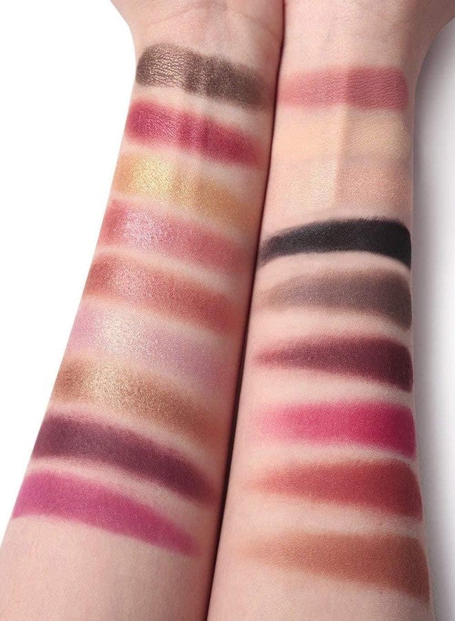 MagicHuda Magic Huda Eye Makeup Kit Nude and Rose Gold Eyeshadow Palette Combo, Shimmery Finish Set of-2 - Image 5