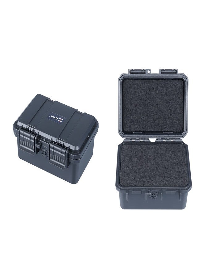 ليكوس صندوق جاف صغير الحجم من Lykus HC-1420 مع بطانة إسفنجية، مقاس داخلي 5.5 × 3.5 × 2.7 بوصة، مقاوم للرذاذ IP66، مناسب للهواتف المحمولة والأدوات والأجهزة الصغيرة والمزيد - Image 1