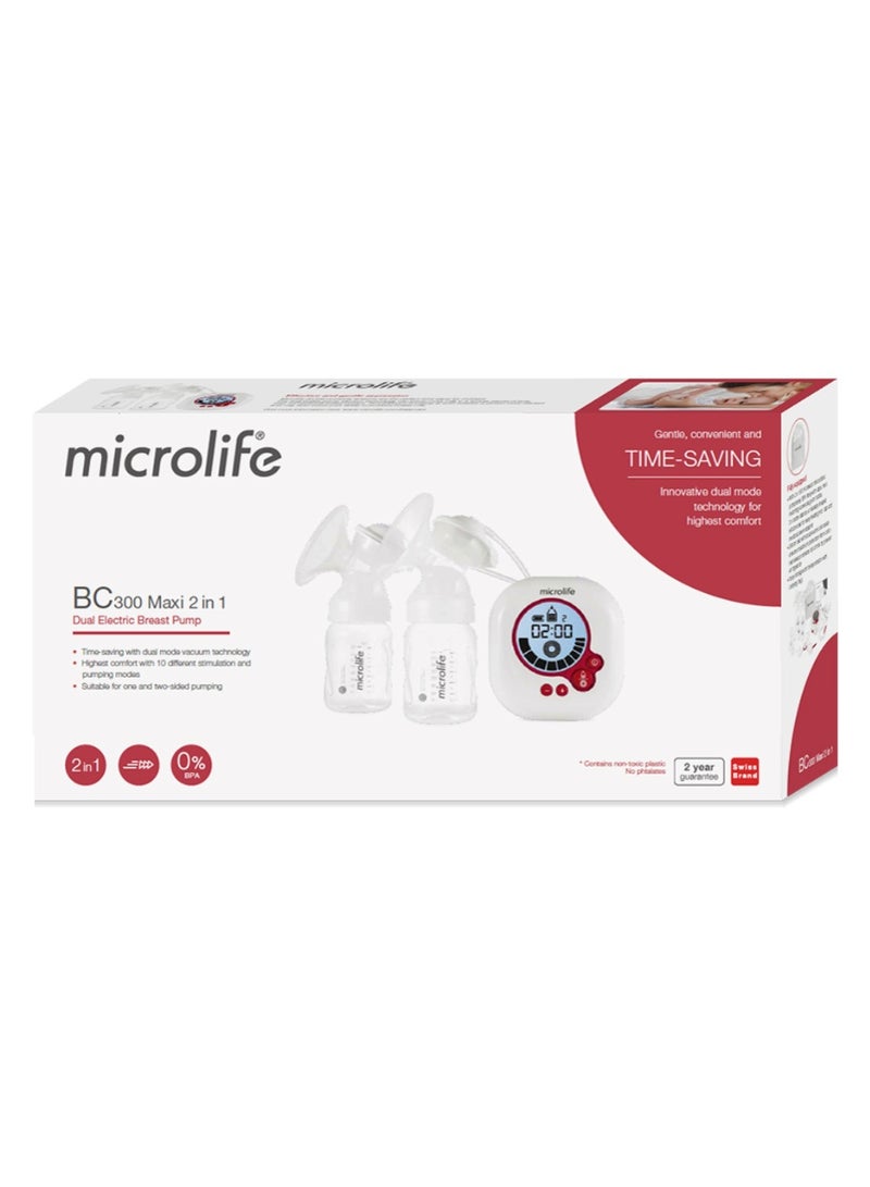 ميكرولايف BC 300 Maxi 2 in 1 مضخة الثدي الكهربية المزدوجة - Image 1