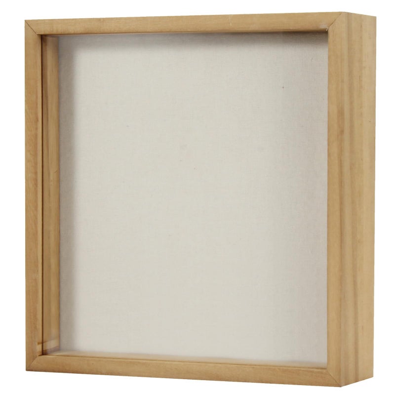 TJMOREE TJ.MOREE Shadow Box Frame 8 x 8 Shadowbox Display Case Picture Frame Memorabilia Wedding Bouquet Flowers Medals Military Photos Memory Box - Wood - Image 3