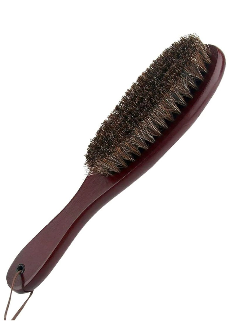Generic - Beard Brush with Solid Wooden Handle for Men, Brown - Image 1
